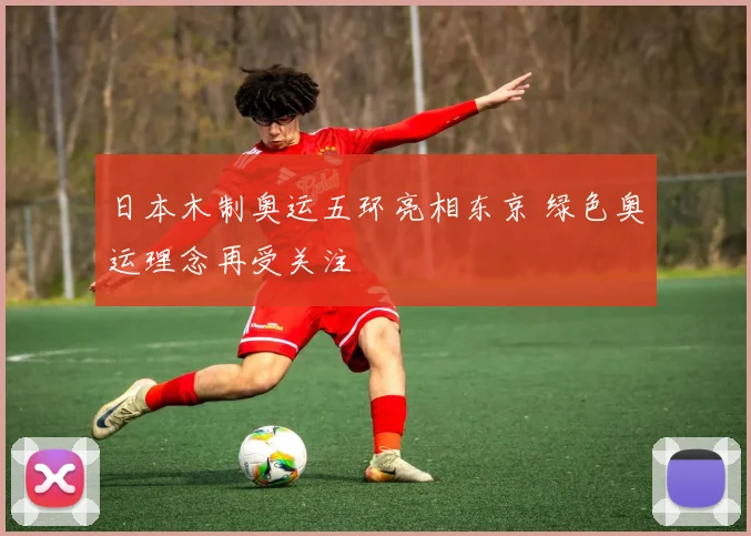 日本木制奥运五环亮相东京 绿色奥运理念再受关注
